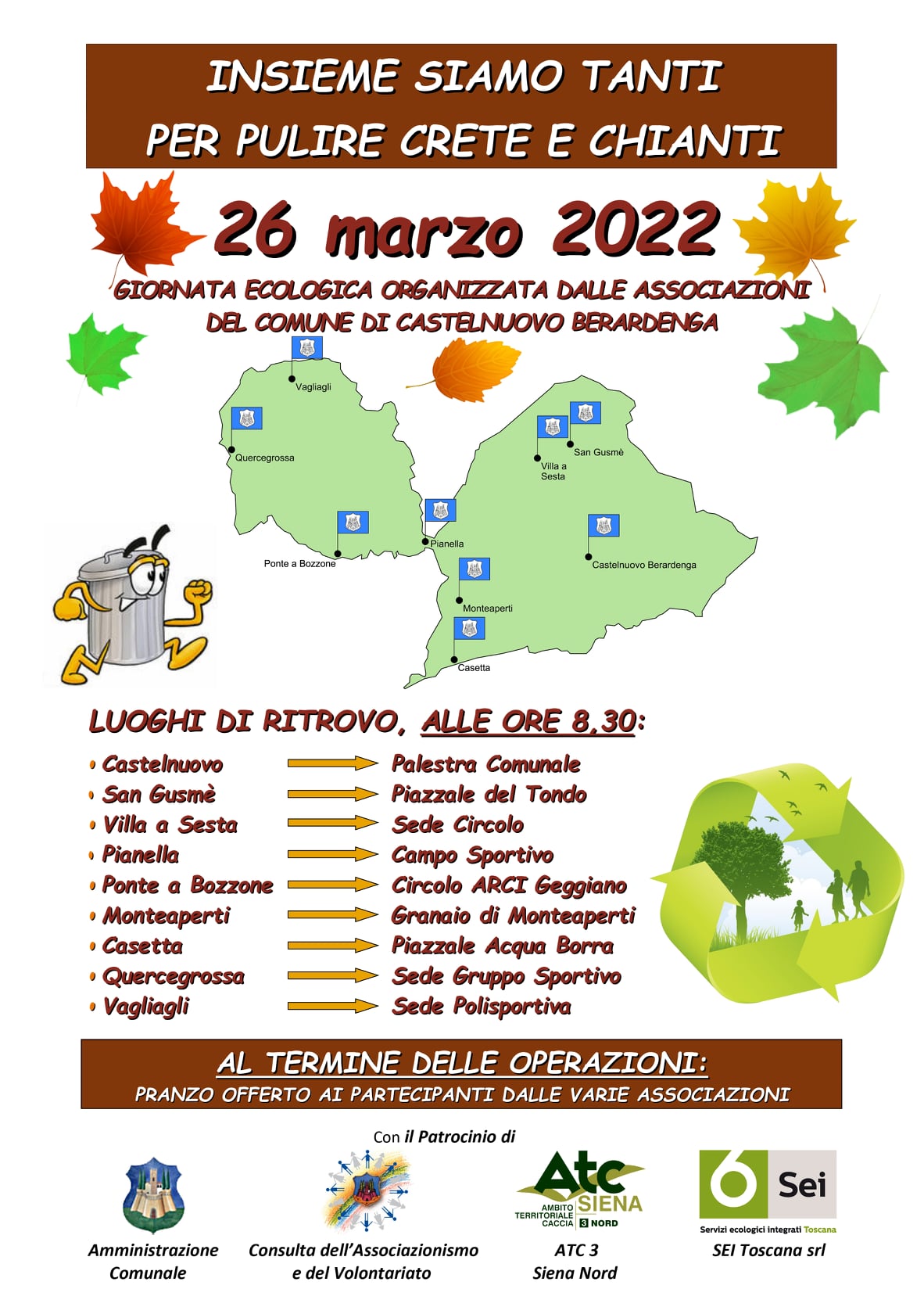 Sabato 26 marzo torna la Giornata ecologica