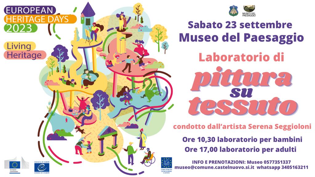 Laboratorio di pittura su tessuto al Museo del Paesaggio per le Giornate Europee del Patrimonio (23 settembre)