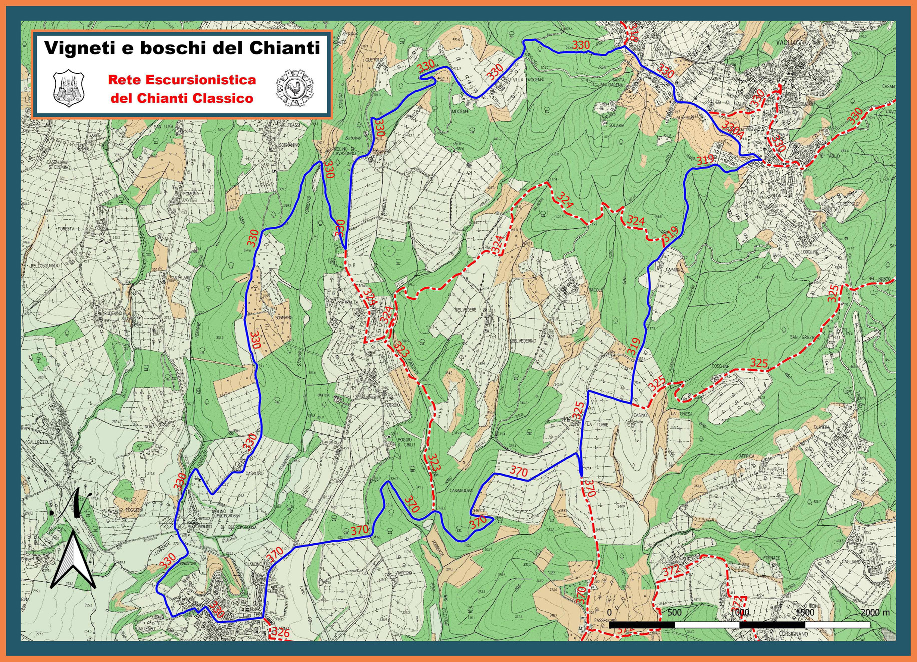 Vigneti e boschi del Chianti