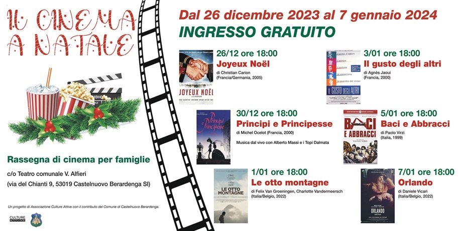 "Il Cinema a Natale": al Teatro ‘Vittorio Alfieri’ la prima rassegna cinematografica per famiglie (dal 26 dicembre)