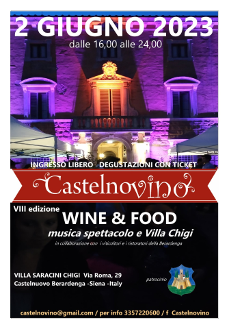 Venerdì 2 giugno appuntamento con Castelnovino, fra degustazioni di vino, street food e musica