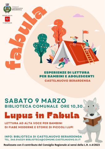 A Castelnuovo Berardenga il Comune lancia “Fabula”, progetto per bambini sul piacere della lettura